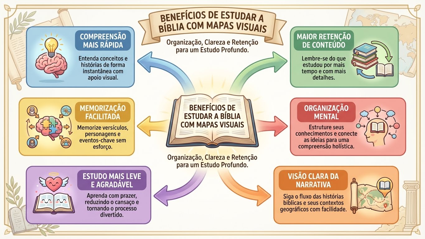 Benefícios de Estudar a Bíblia com Mapas Visuais